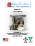 Patty-O-Matic PR12 manual Patty-O-Matic PR12 manual