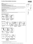 Pre-Rinse Fitting Installation Instructions Pre-Rinse Fitting Installation Instructions