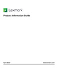 Product_Information_Guide_en Lexmark Printers