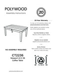 POLYWOOD Braxton 4-Piece Deep Seating Set Instructions POLYWOOD Braxton 4-Piece Deep Seating Set Instructions