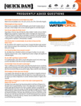 Quick Dam Water Force FAQ