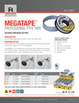 MEGATAPE 1/2 IN. X 1000 IN. instruction