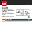 CLAMP HALF PLUMB PIPE 1/2" CS100 PK instructions