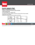 HANGER STRAP PLASTIC 100 FT. instructions