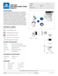 Oatey Specs and Compatibility TRUE BLUE® BATH WASTE DIRECT DRAIN ROUGH KIT