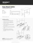 Regency Fast Track Tables Assembly Guide Regency Fast Track Tables Assembly Guide
