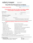 RobotCoupe Warranty Request Form