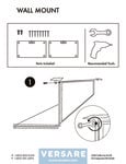 Versare Room Divider 360 Wall Mount Instructions