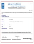 Roses Kosher Certificate