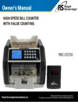 Royal Sovereign RBC-ED250 Bill Counter Owner Manual