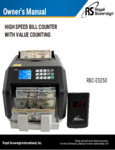 Royal Sovereign RBC-ES250 Bill Counter Owner Manual