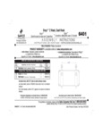 Safco 5476401BL Instructions