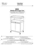 Safco Mobile Beverage Cart Assembly Safco Mobile Beverage Cart Assembly