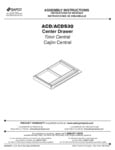 Safco Mayline ACD & ACDS30 Desk Center Drawer Assembly Instructions Safco Mayline ACD & ACDS30 Desk Center Drawer Assembly Instructions