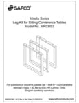 Safco Mirella MRCBS3 Sitting Conference Table Assembly Instructions Safco Mirella MRCBS3 Sitting Conference Table Assembly Instructions