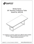 Safco Mirella MRCH8 Standing Conference Table Assembly Instructions Safco Mirella MRCH8 Standing Conference Table Assembly Instructions