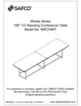 Safco Mirella MRCH96T Standing Conference Table Assembly Instructions