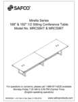 Safco Mirella MRCS84T & MRCS96T Sitting Conference Table Assembly Instructions Safco Mirella MRCS84T & MRCS96T Sitting Conference Table Assembly Instructions