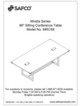 Safco Mirella MRCS8 Sitting Conference Table Assembly Instructions