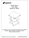 Safco Mirella MRET End Table Assembly Instructions