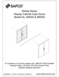 Safco Mirella MRGD MRWD Display Cabinet Doors Assembly Instructions Safco Mirella MRGD MRWD Display Cabinet Doors Assembly Instructions