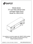 Safco Mirella MRLCCGD Low Wall Cabinet Case Assembly Instructions Safco Mirella MRLCCGD Low Wall Cabinet Case Assembly Instructions