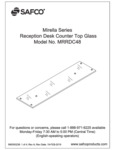 Safco Mirella MRRDC48 Reception Desk Top Assembly Instructions Safco Mirella MRRDC48 Reception Desk Top Assembly Instructions