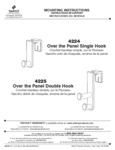 Safco Over the Panel Hook Instructions