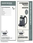 Sandia 50-4000 Operating Manual 3 Gallon Spot Extractor with Heat Sandia 50-4000 Operating Manual 3 Gallon Spot Extractor with Heat