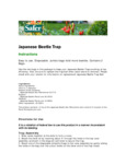 Safer 102 Japanese Beetle Trap Bag manual