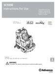 Advance SC5000 manual