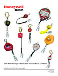 Self-Retracting Lifelines and Personal Fall Limiters User Manual