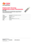 Sell Sheet for CDN EFG120 Vertical Refrigerator - Freezer Thermometer