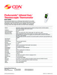 Sell Sheet for CDN INTP662 ProAccurate Digital Laser Infrared Thermometer