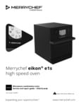 Service Manual for Merrychef eikon e1s High-Speed Oven Service Manual for Merrychef eikon e1s High-Speed Oven