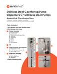 ServSense Pump Dispensers Instruction Care Sheet SS ServSense Pump Dispensers Instruction Care Sheet SS