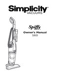 Simplicity S60 Manual Simplicity S60 Manual