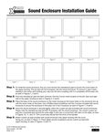 Sound Enclosure Installation Guide Sound Enclosure Installation Guide