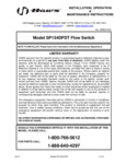 sp154dpdt INSTALLATION, OPERATION & MAINTENANCE INSTRUCTIONS