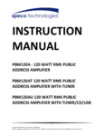 Speco Technologies PBM120A Manual Speco Technologies PBM120A Manual