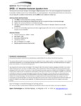 Specotech_783SPC8_PA Speaker_Specsheet
