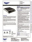 Specsheet for Vollrath MPI4 Induction Range - Spanish