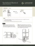 Spoke Back Barstool Assembly Instructions