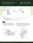 Spokeback Chair Assembly Instructions Spokeback Chair Assembly Instructions