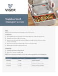 Stainless Steel Transport Lids_Instruction Sheet
