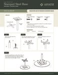 LTS Stamped Steel Cross-Round Base Instructions
