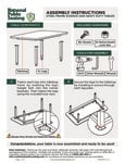 National Public Seating SLT Steel Assembly Instructions