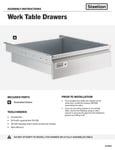 Steelton Work Table Drawers Assembly Instructions Steelton Work Table Drawers Assembly Instructions
