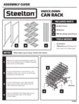 Steelton Knock Down Can Rack Assembly Steelton Knock Down Can Rack Assembly