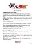 Sterno SpeedHeat FAQs Sterno SpeedHeat FAQs